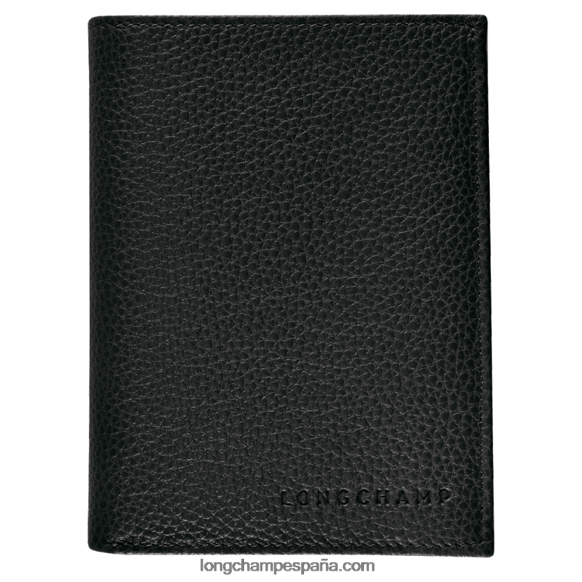 billetera le foulonne hombres negro 642B88630 Longchamp