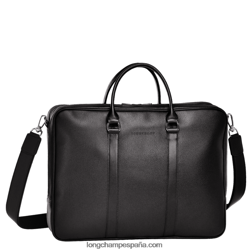 maletín le foulonne l hombres negro 642B88481 Longchamp