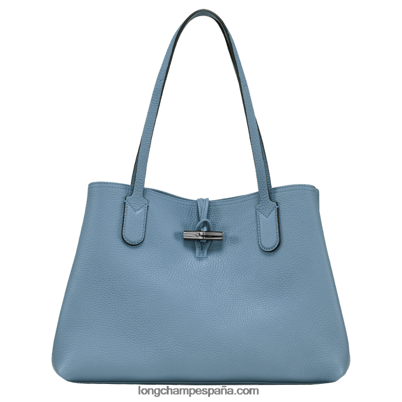 bolso de mano roseau esencial l mujer pizarra 642B88363 Longchamp