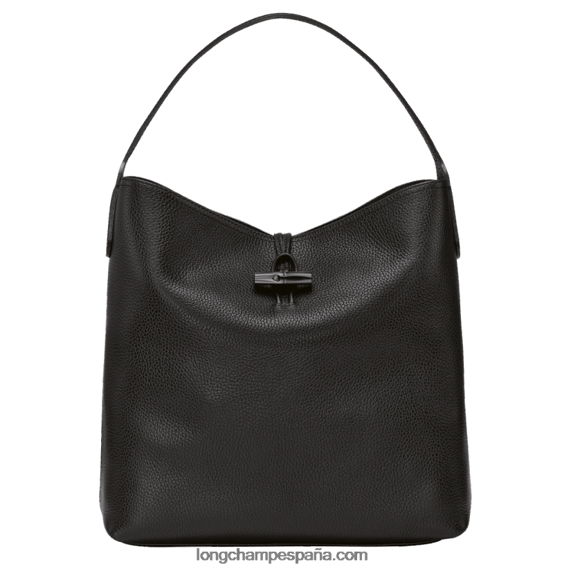bolso hobo roseau esencial mujer negro 642B88356 Longchamp