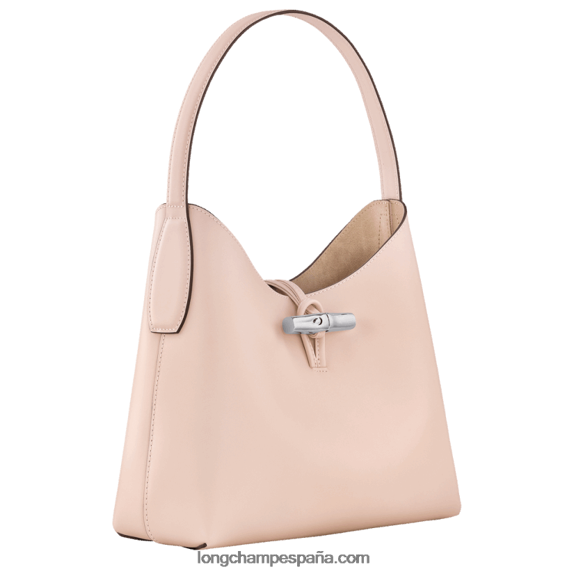 bolso hobo roseau m mujer Rosa palido 642B88367 Longchamp
