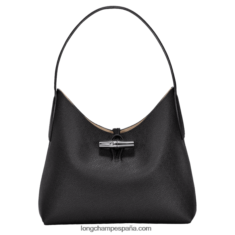 bolso hobo roseau m mujer negro 642B88375 Longchamp