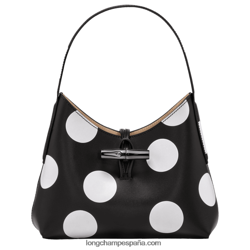 bolso hobo roseau mujer negro 642B88383 Longchamp
