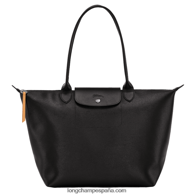 bolso tote city le pliage l mujer negro 642B88348 Longchamp