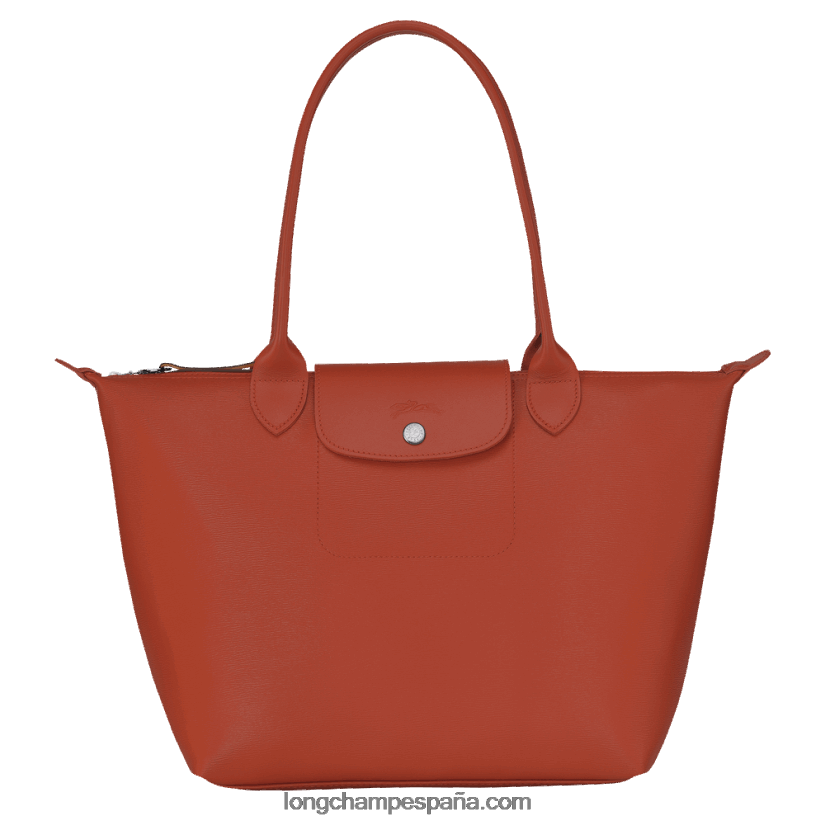 bolso tote city le pliage m mujer terracota 642B88354 Longchamp
