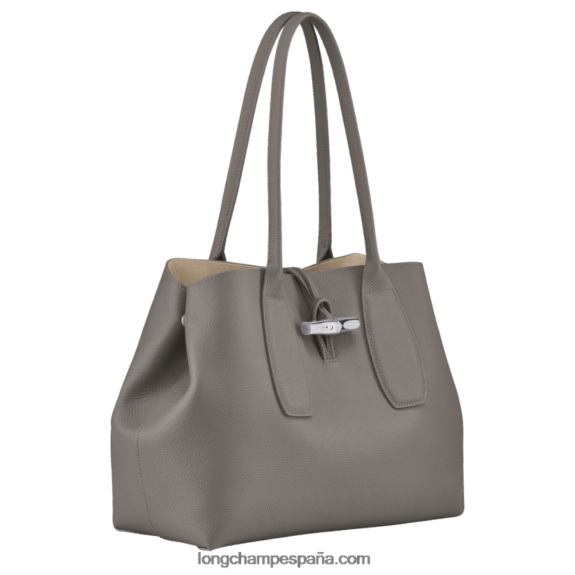bolso tote roseau l mujer tórtola 642B88370 Longchamp