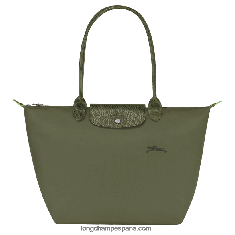 bolso tote verde le pliage l mujer bosque 642B88403 Longchamp