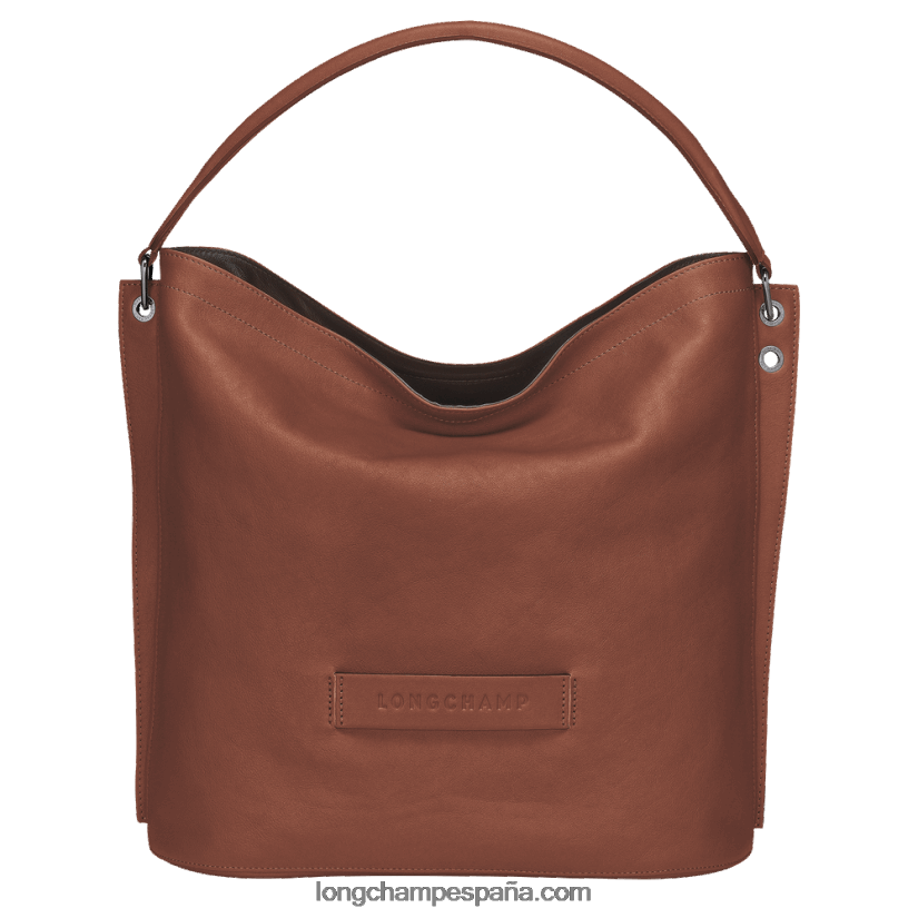 bolso vagabundo 3d l mujer coñac 642B88402 Longchamp