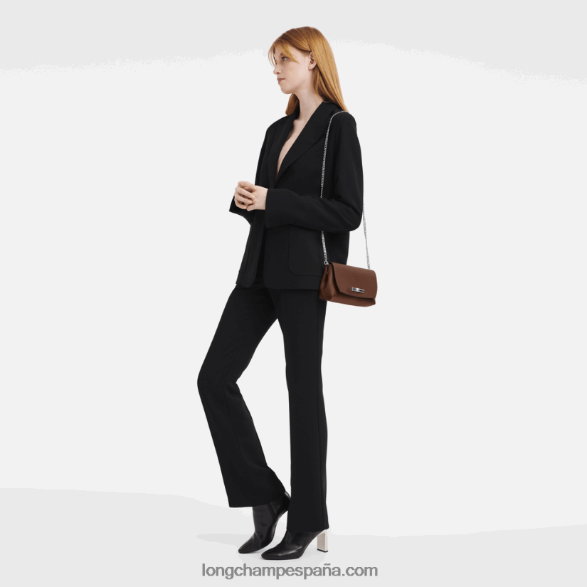 bolso de mano roseau mujer ébano 642B88247 Longchamp