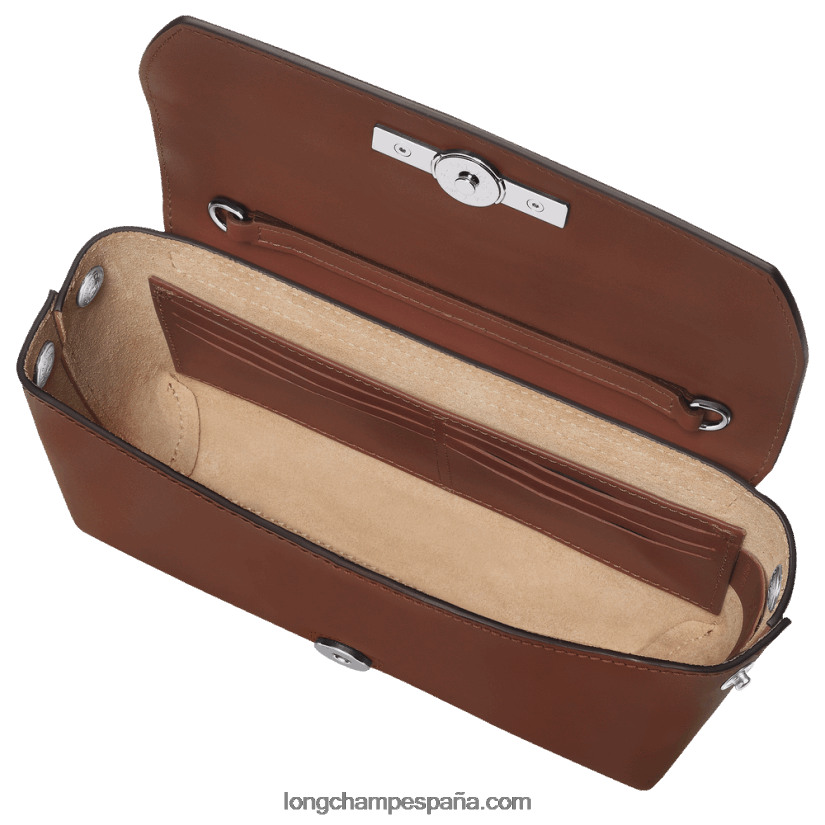 bolso de mano roseau mujer ébano 642B88247 Longchamp