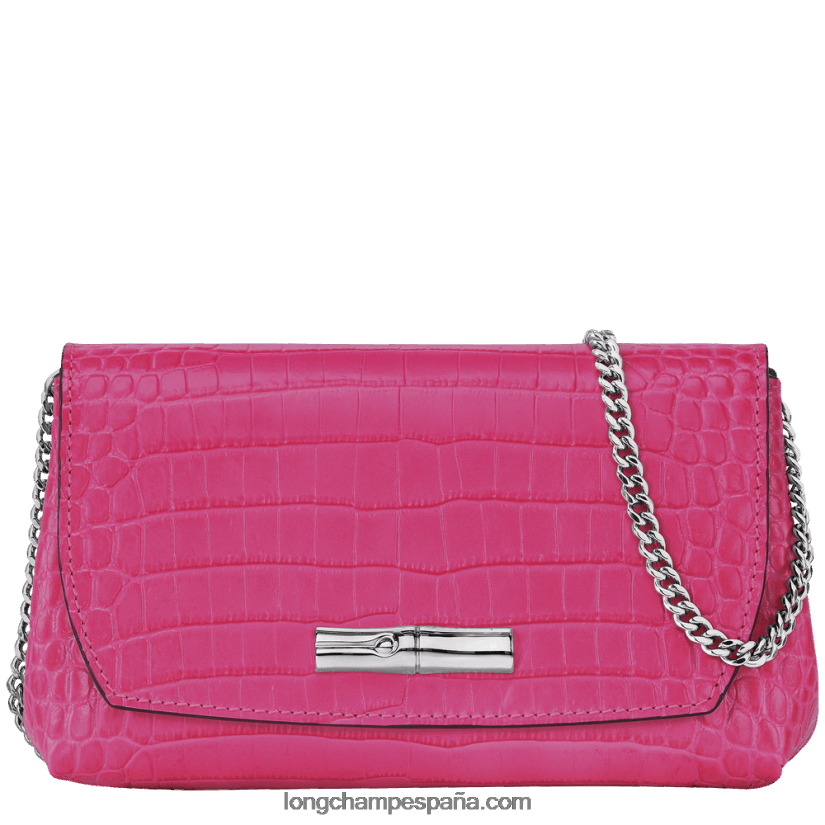 bolso de mano roseau mujer fucsia 642B88258 Longchamp