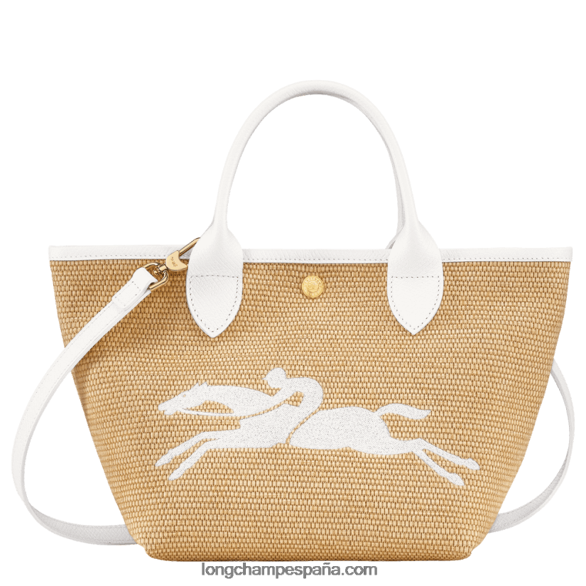 bolso cesta le panier pliage s mujer blanco 642B8863 Longchamp