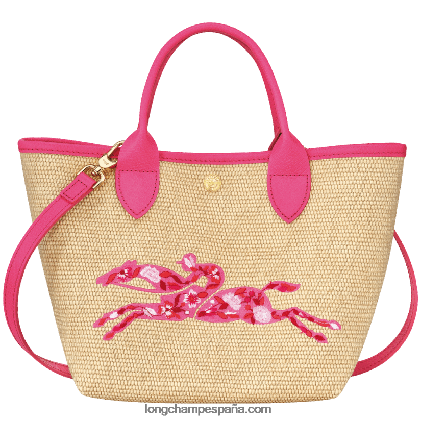 bolso cesta le panier pliage s mujer fucsia 642B8862 Longchamp