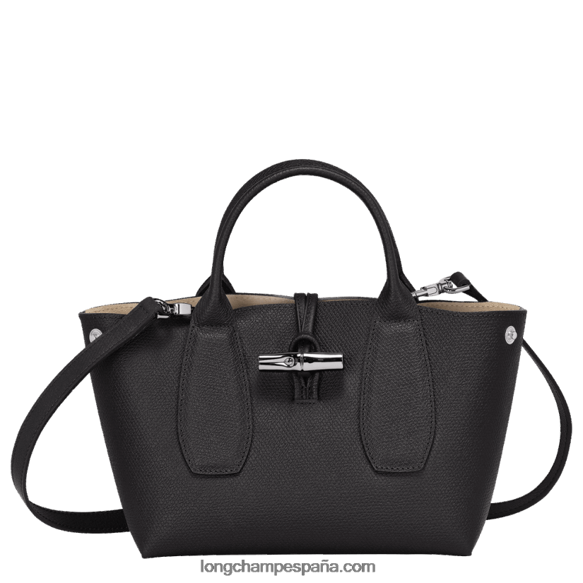 bolso roseau mujer negro 642B88112 Longchamp