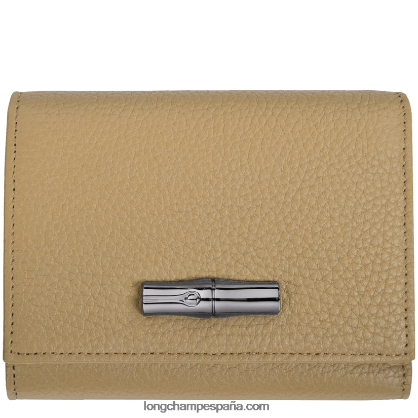 billetera esencial roseau mujer beige 642B88572 Longchamp