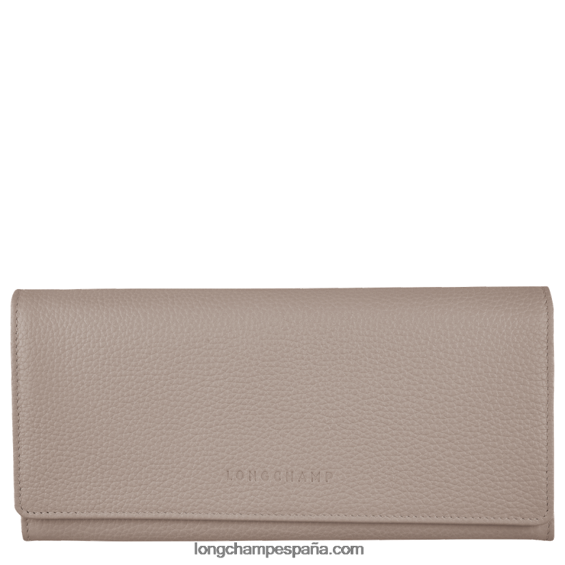 cartera continental le foulonne mujer tórtola 642B88606 Longchamp