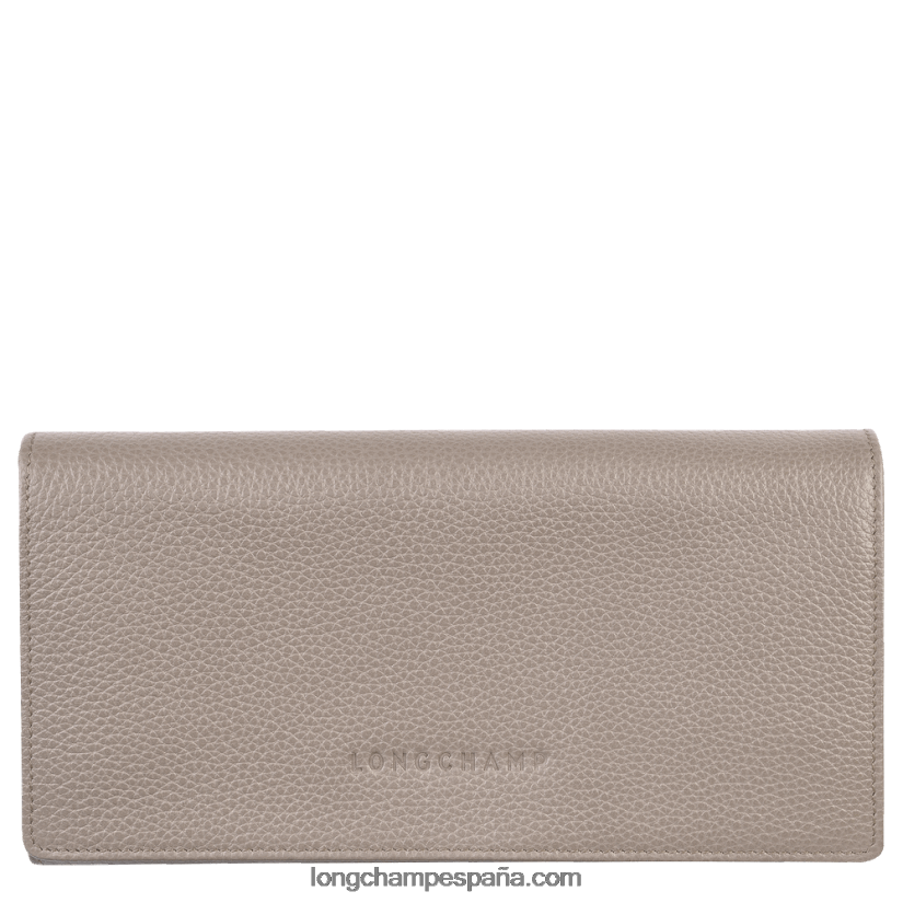 cartera continental le foulonne mujer tórtola 642B88612 Longchamp