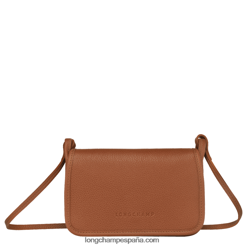 cartera le foulonne con cadena mujer caramelo 642B88329 Longchamp