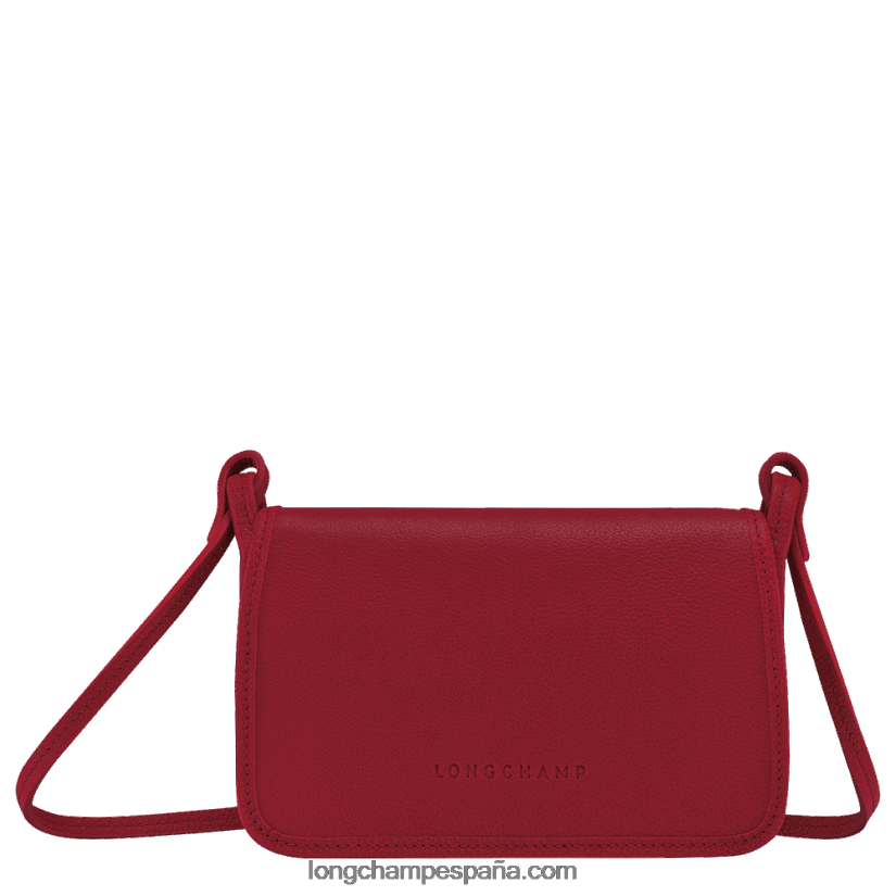 cartera le foulonne con cadena mujer rojo 642B88330 Longchamp