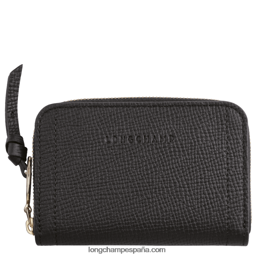 monedero buzón mujer negro 642B88536 Longchamp