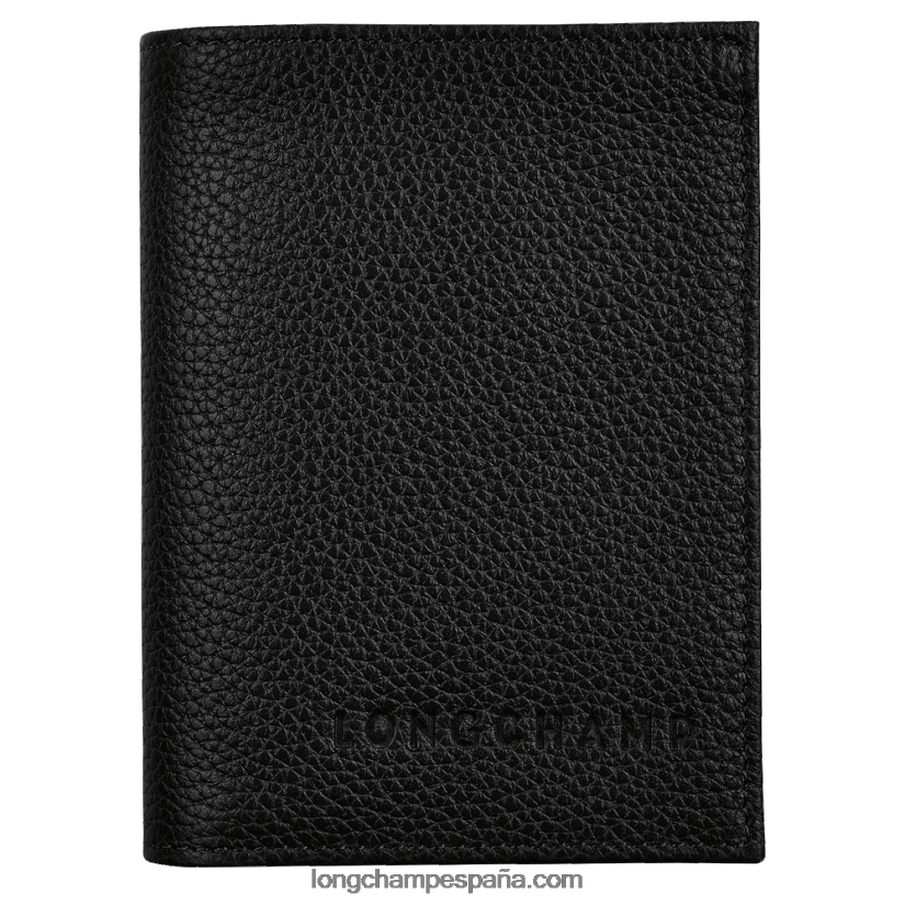tarjetero le foulonne mujer negro 642B88657 Longchamp