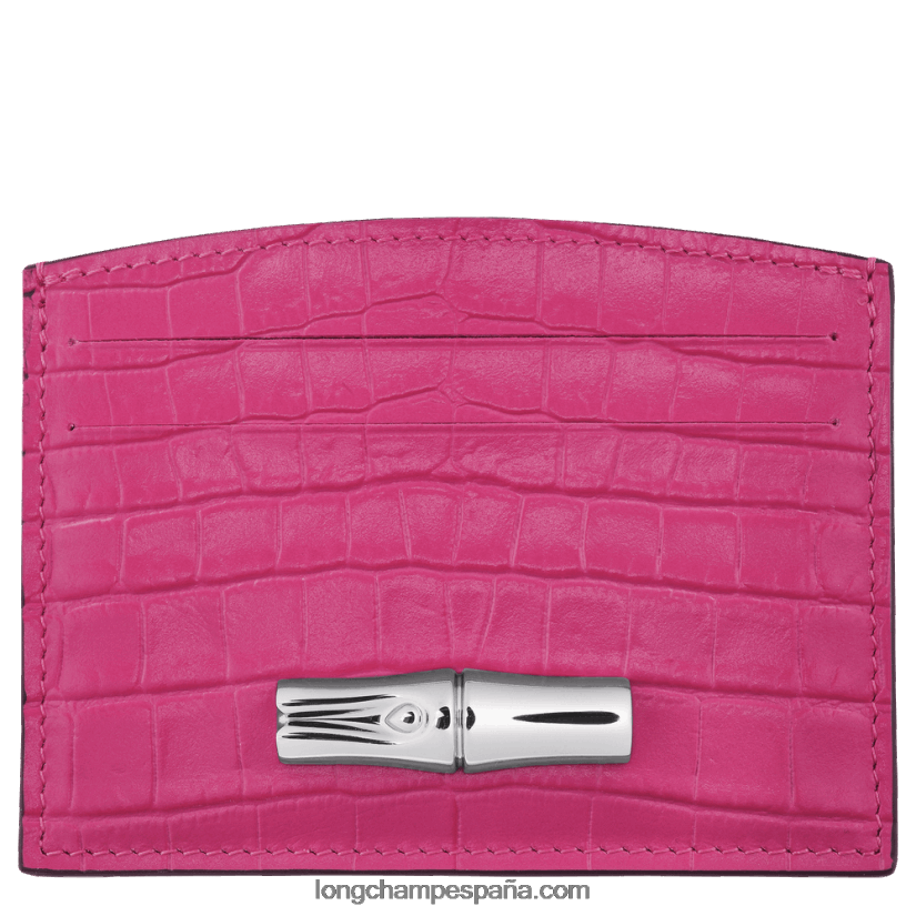 tarjetero roseau mujer fucsia 642B88642 Longchamp
