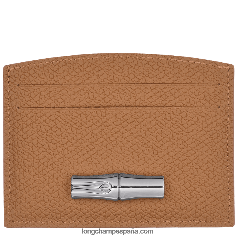 tarjetero roseau mujer natural 642B88637 Longchamp